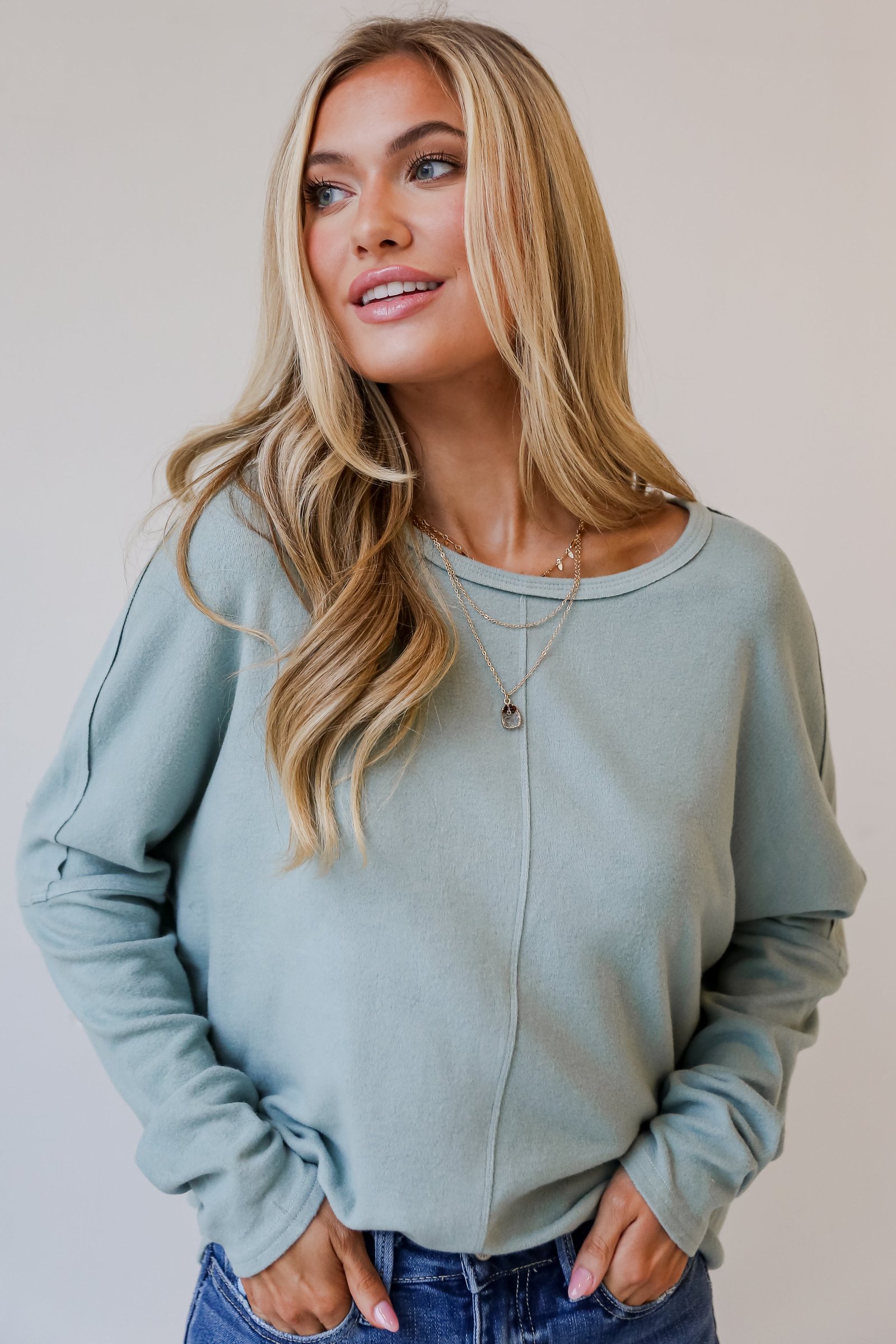 Lindsay Brushed Knit Top - DOORBUSTER