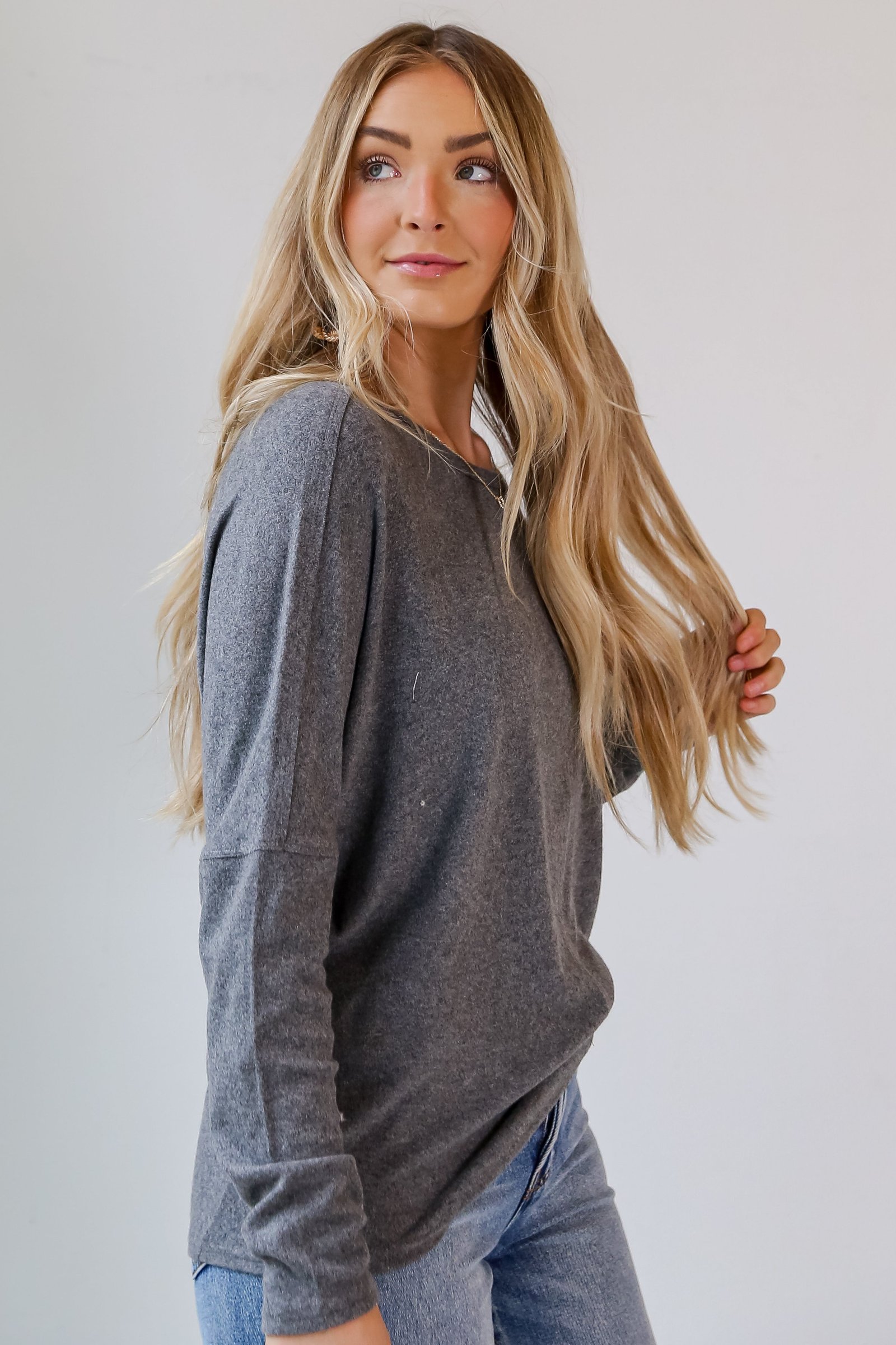 Lindsay Brushed Knit Top - DOORBUSTER