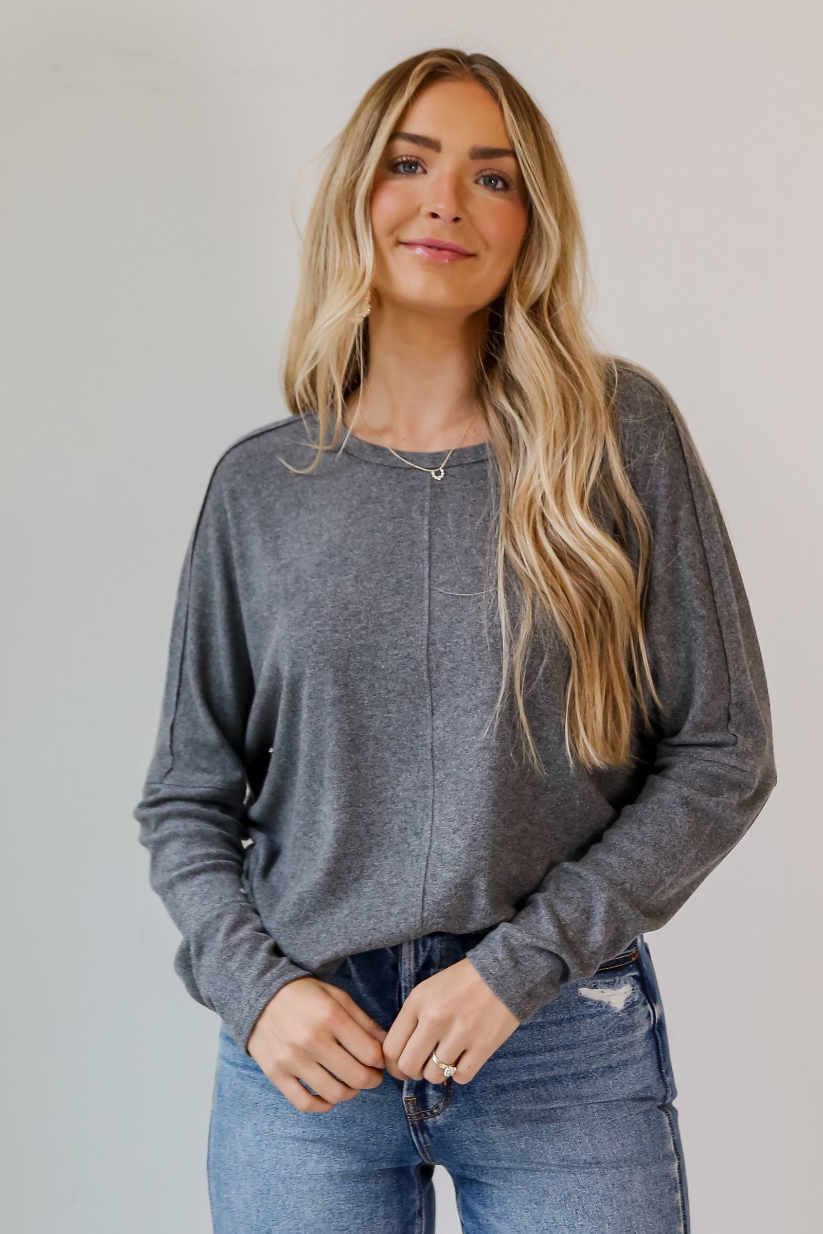 Lindsay Brushed Knit Top - DOORBUSTER