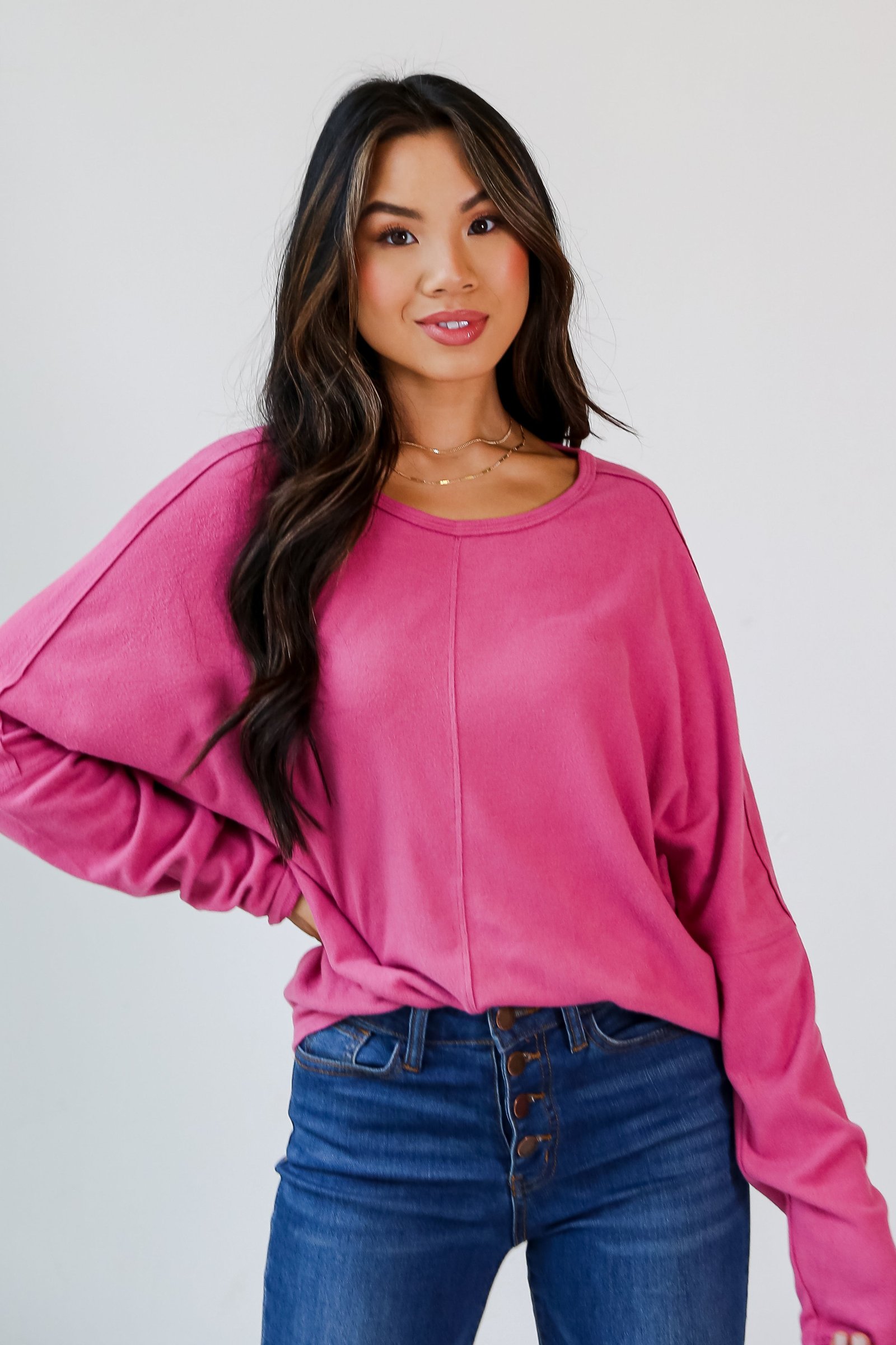 Lindsay Brushed Knit Top - DOORBUSTER