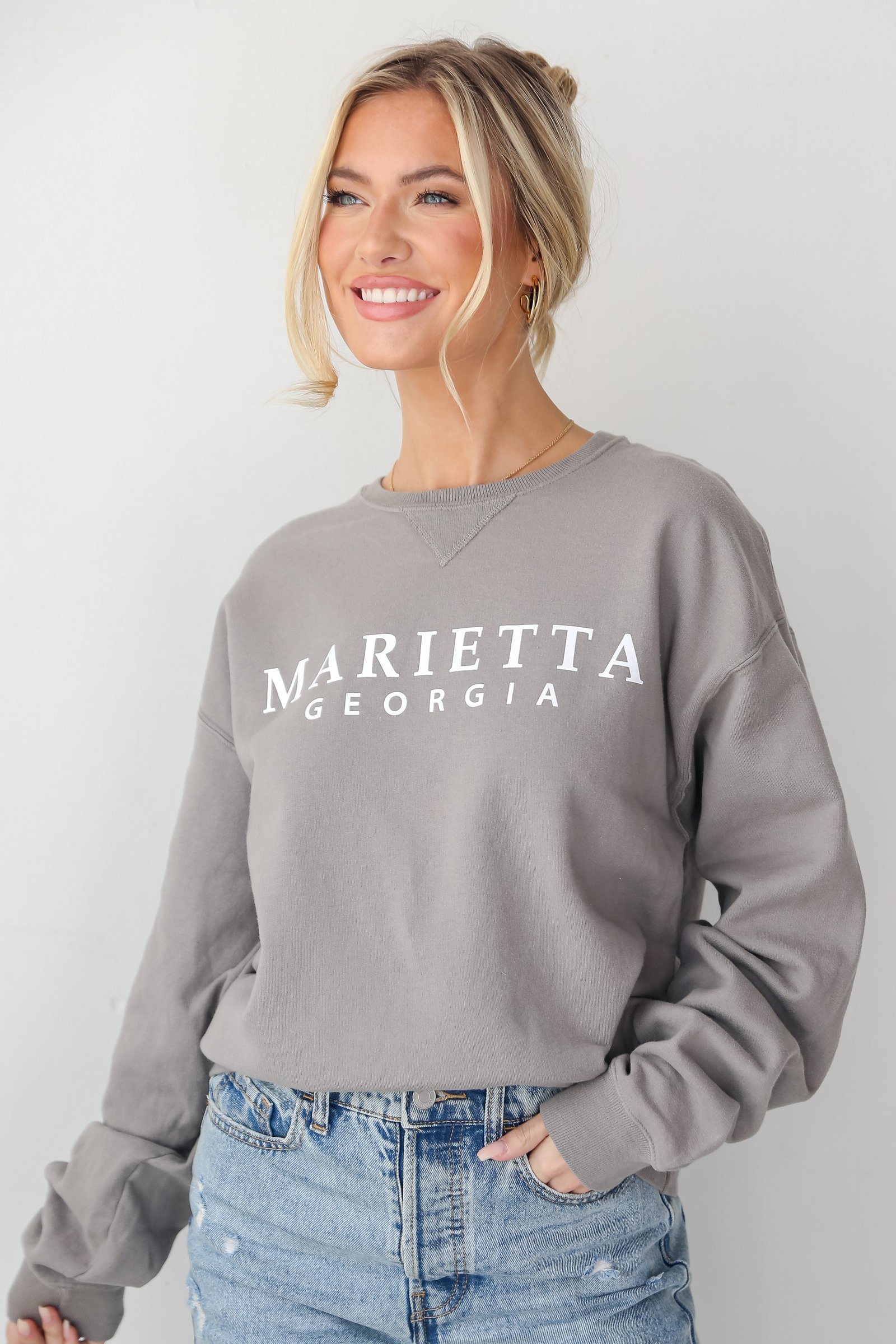 Light Grey Marietta Georgia Pullover